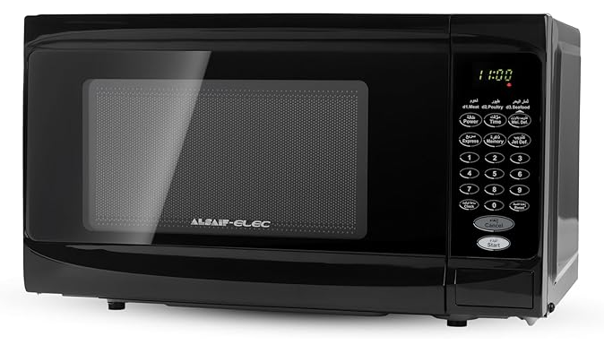 MICROWAVE OVEN ALSAIF-ELEC BRAND WITH BLACK  HOUSING.