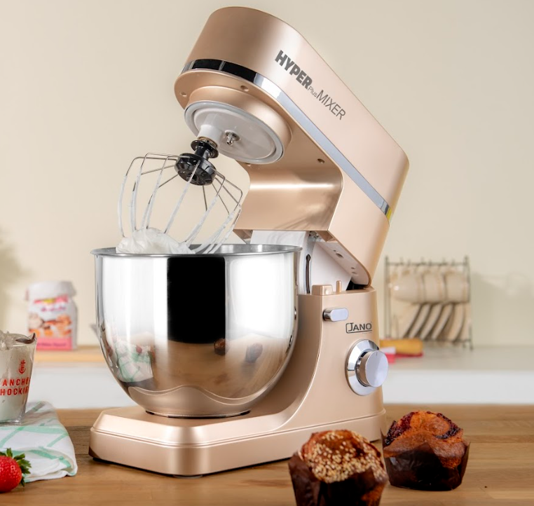 GOLD COLOR STAND MIXER LED LIGHT 1200W 7L JANO