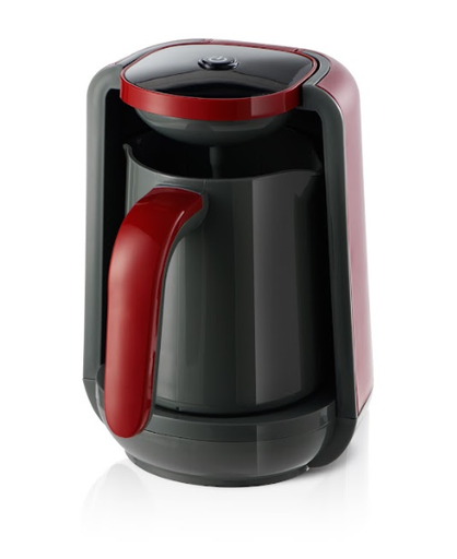 [E03425] TURKISH COFFEE MAKER  400-480W COLOR : RED & GREY WITH BS PLUG