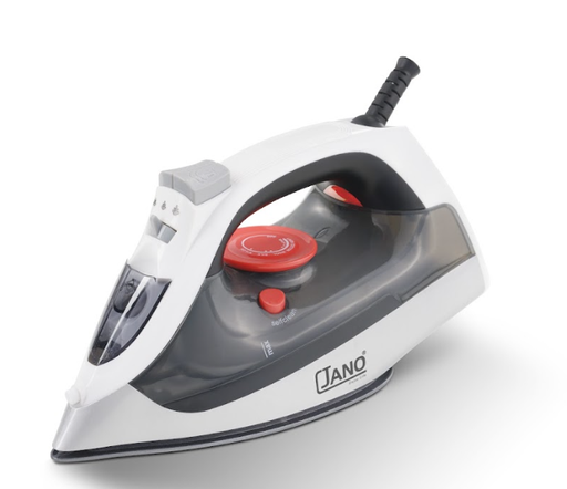 [E05215] STEAM IRON TEFLON COATING PLATE WATT :2000 COLOR: BLACK JANO