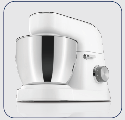 STAND MIXER  6 SPEED CONTROL WITH PULSE 4.5L S/S BOWL 1000W COLOR:INJECTION WHITE COLOR