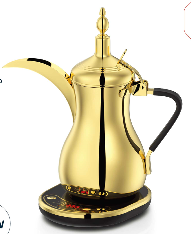 ELECTRIC ARABIC COFFEE MAKER CAPACITY:0.6L WATT:900 COLOR:GOLD
