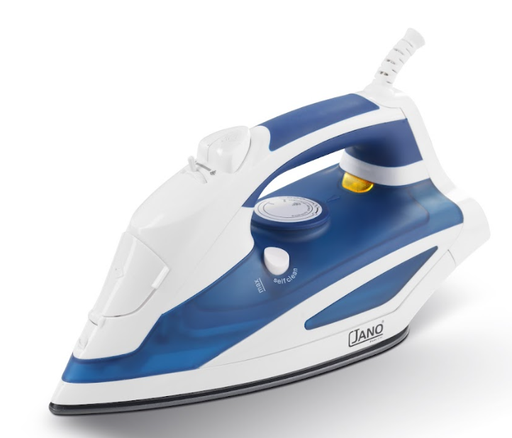 [E05219] STEAM IRON TEFLON COATING PLATE  WATT :2200 COLOR: BLUE JANO